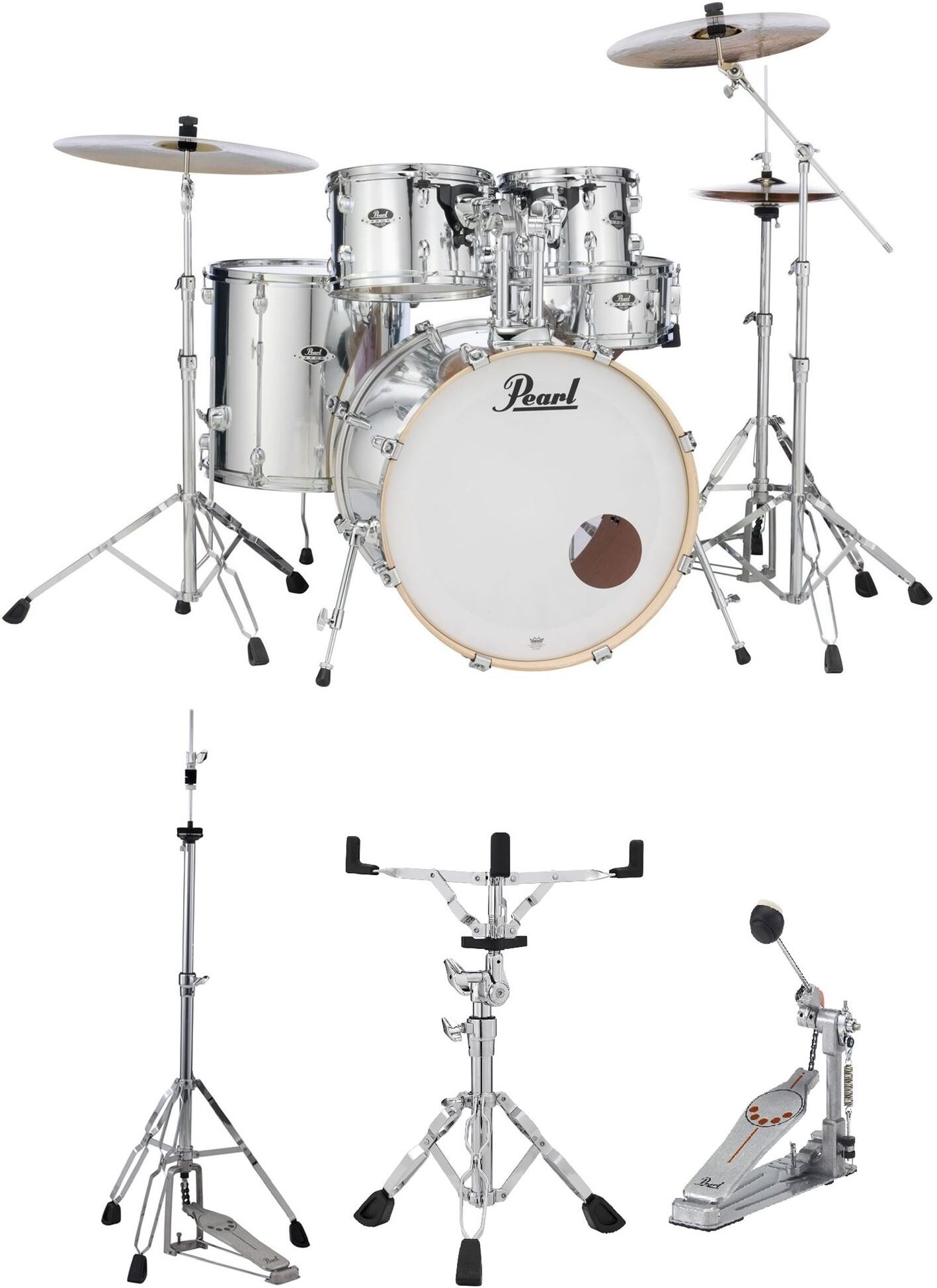 Pearl EX725SPC Export Drum Kit, 5-Piece, Main