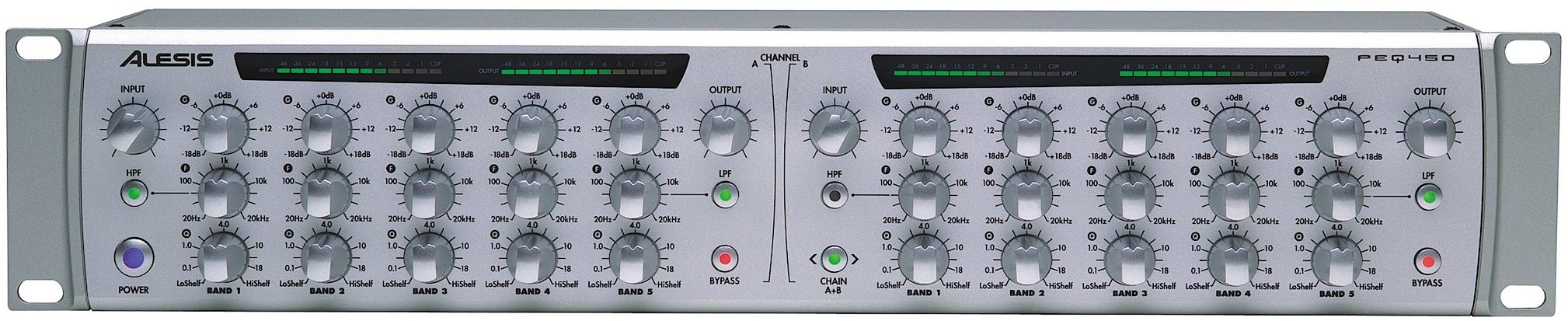 Alesis PEQ450 Dual Stereo Parametric EQ, Main
