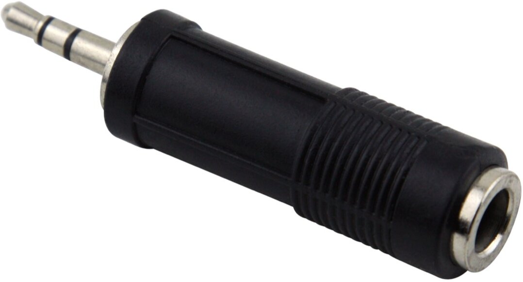 Pig Hog TRS 1/4" Female to 3.5mm Male Stereo Adapter, New, view