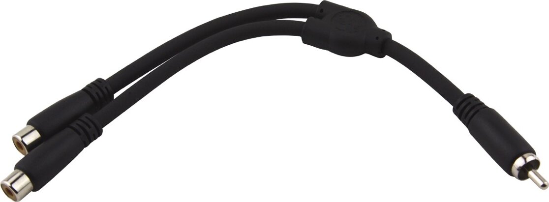 Pig Hog RCA Male to RCA Female Y-Cable, 6 inch, Main