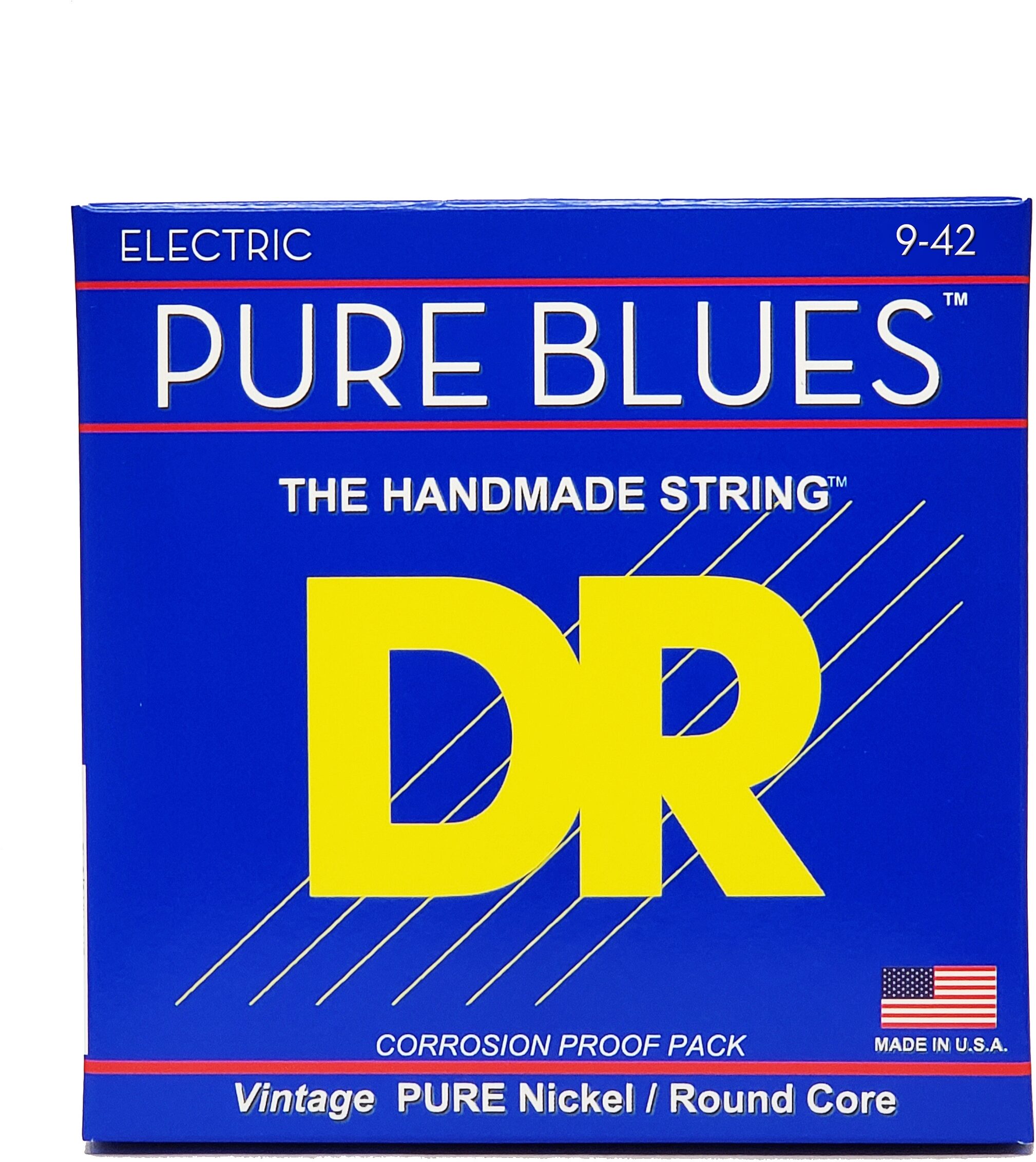 DR Strings Pure Blues Nickel Electric Guitar Strings, Light, 9-42, view