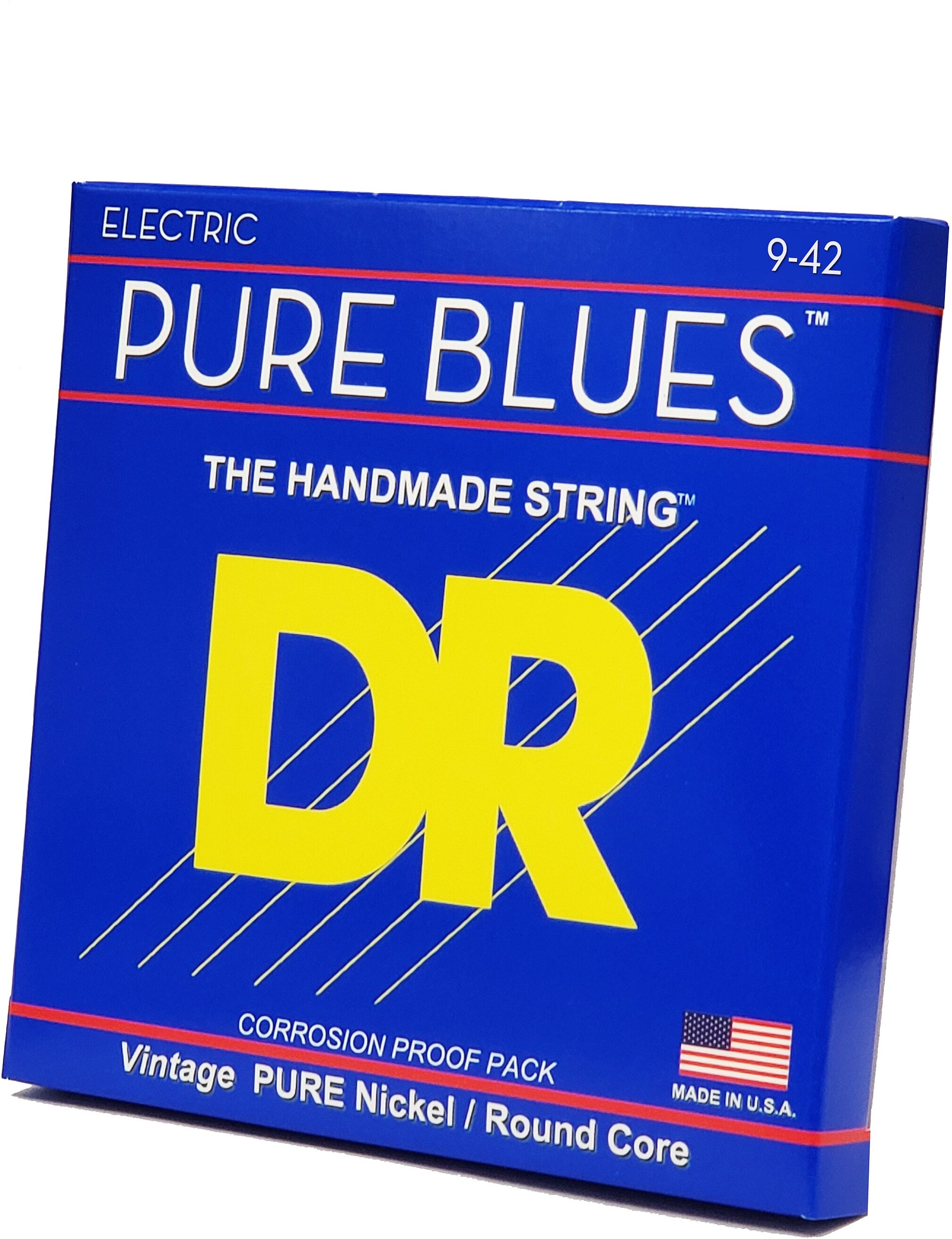 DR Strings Pure Blues Nickel Electric Guitar Strings, Light, 9-42, view