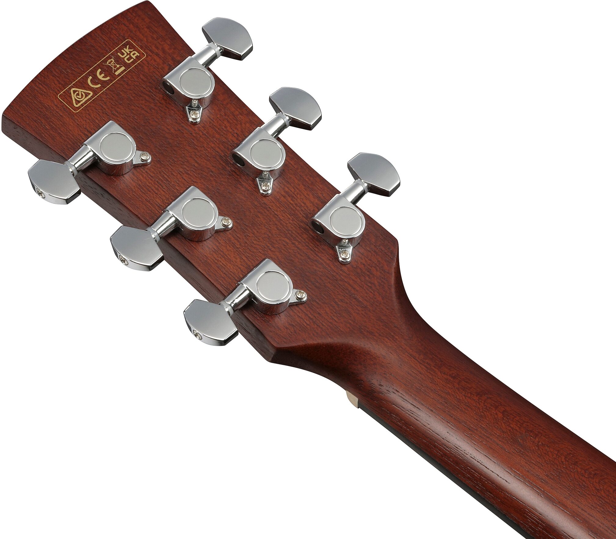 Ibanez PJ50E Acoustic-Electric Guitar, Open Pore Vintage Amber Sunburst, Action Position Back