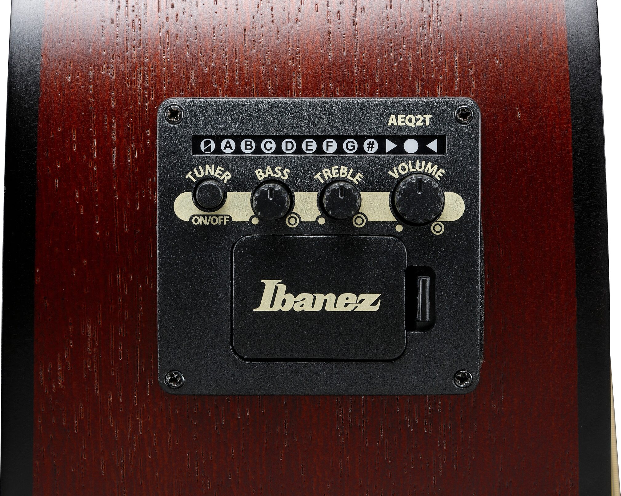 Ibanez PJ50E Acoustic-Electric Guitar, Open Pore Vintage Amber Sunburst, Action Position Back