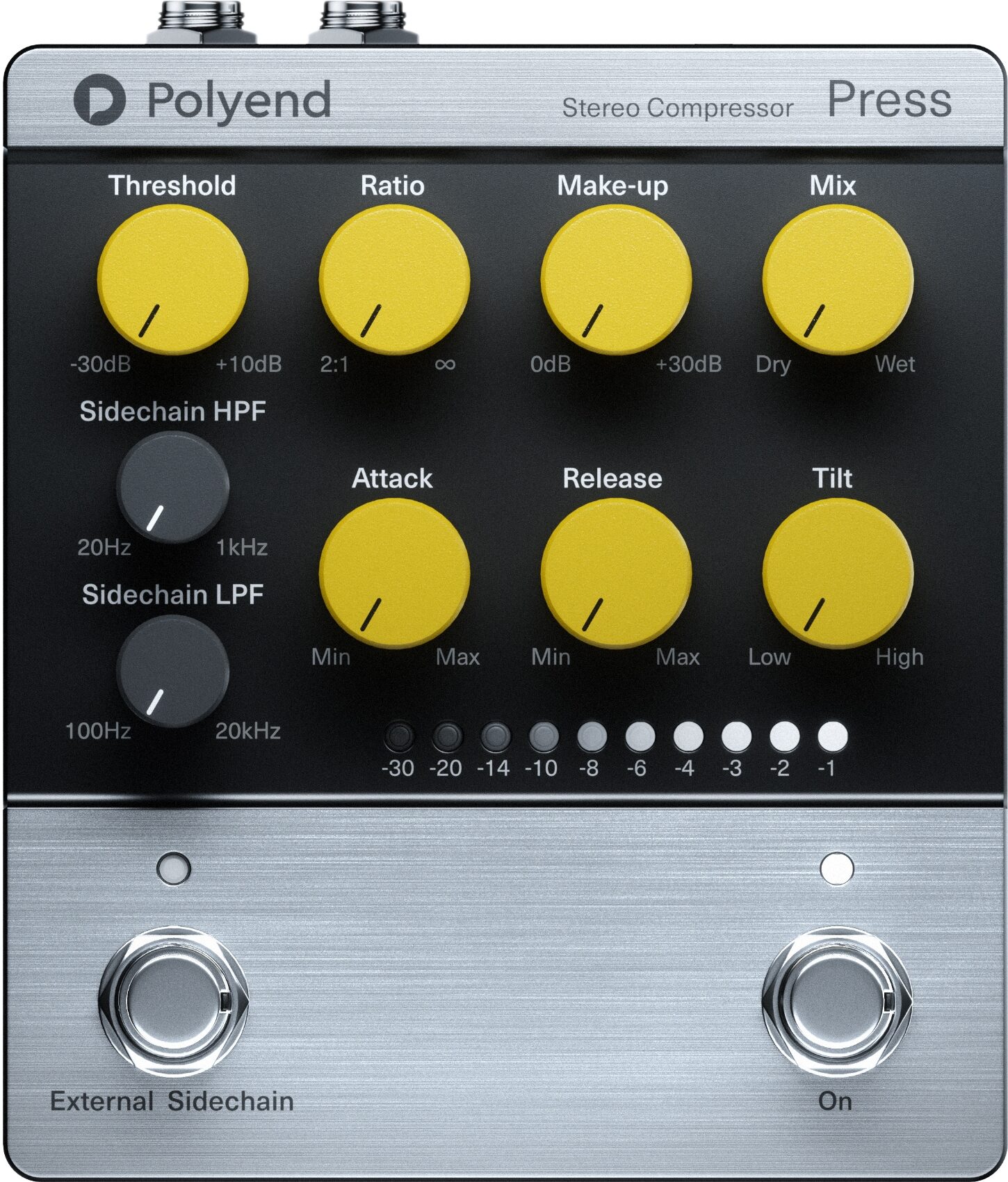 Polyend Press Analog Stereo Compressor, New, Action Position Back