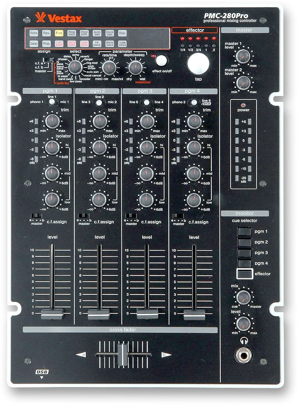 Vestax PMC280 4-Channel DJ Mixer | zZounds