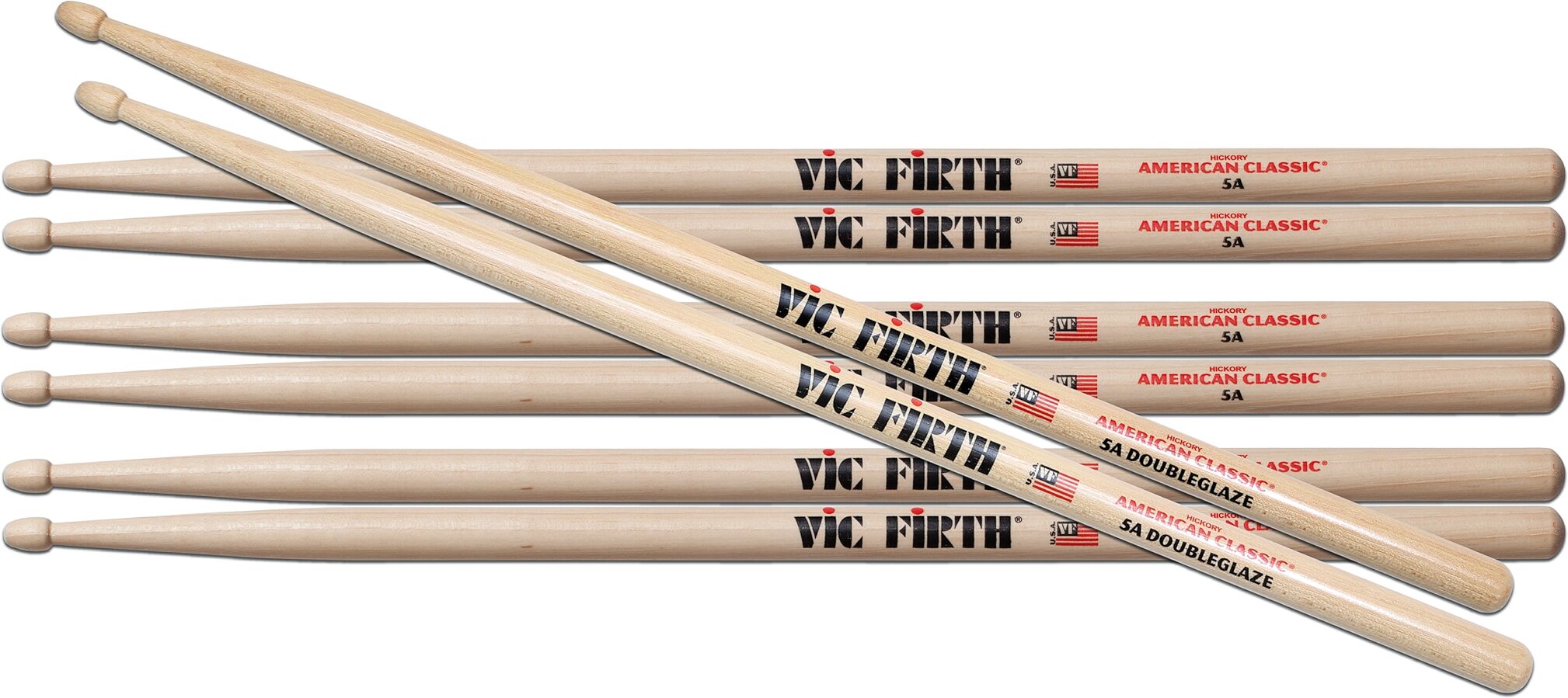 Vic Firth 5A Wood Drumsticks, Action Position Back