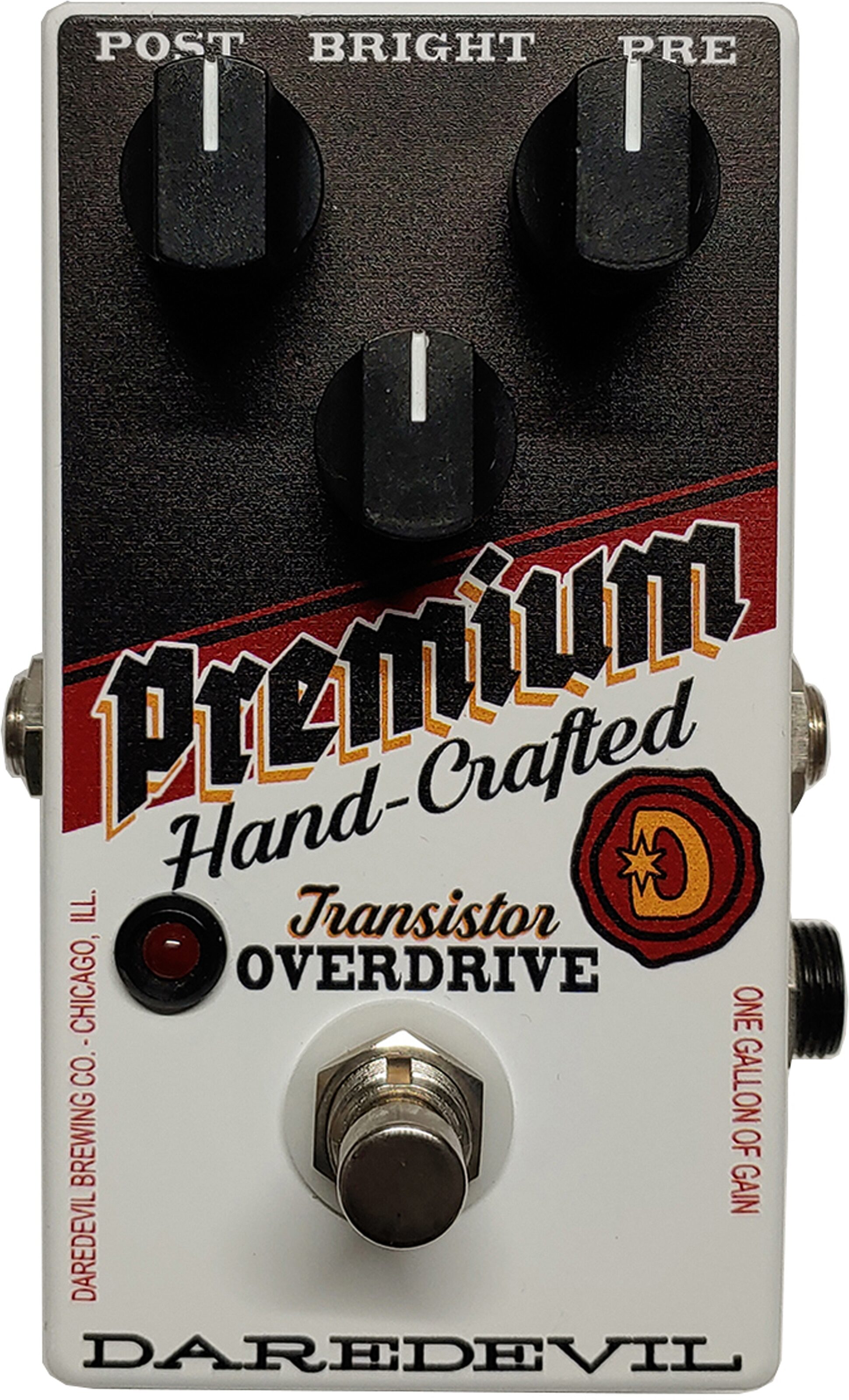 Daredevil Premium Overdrive Pedal, Action Position Back