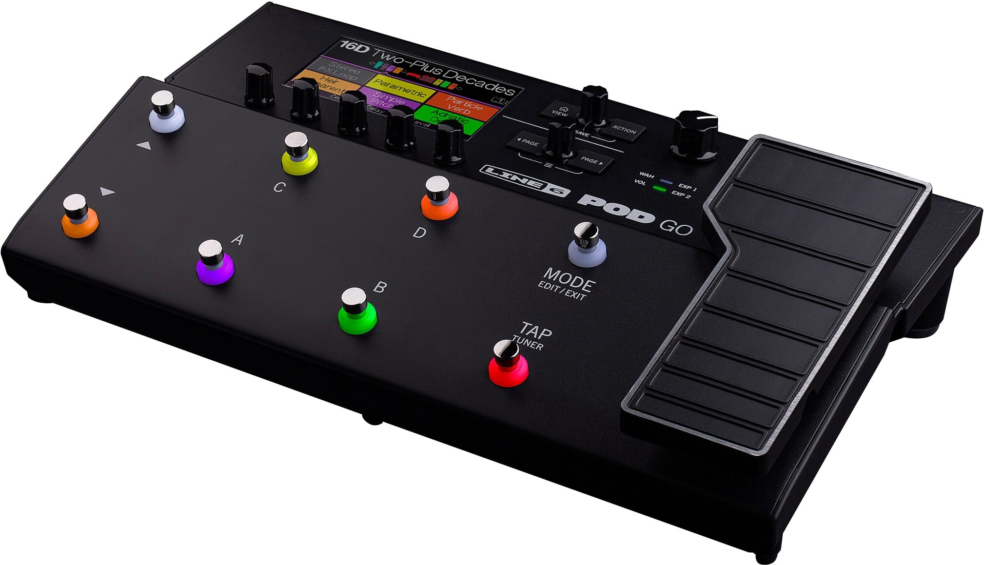 Line 6 POD Go Guitar Effects Processor Pedalboard | zZounds