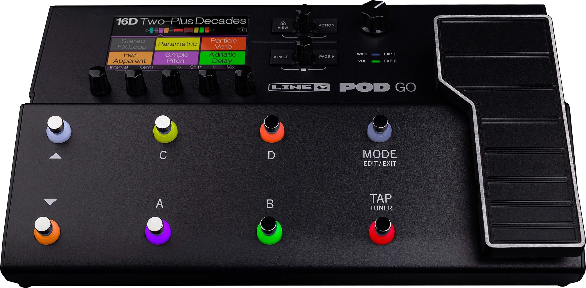 Line 6 POD Go Guitar Effects Processor Pedalboard | zZounds