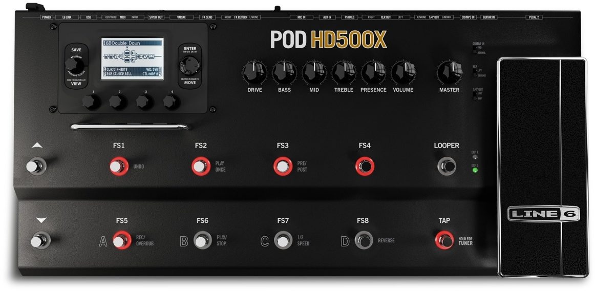  Line 6 Pod-Hd 500 Multi-Effects Floorboard Unit - POD-HD-500 :  Musical Instruments