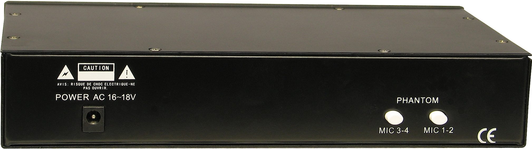 SM Pro Audio PR4V 4-Channel Microphone Preamp, Rear