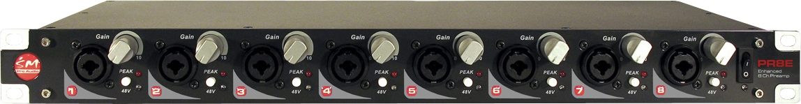 SM Pro Audio PR8E 8-Channel Microphone Preamp, Main