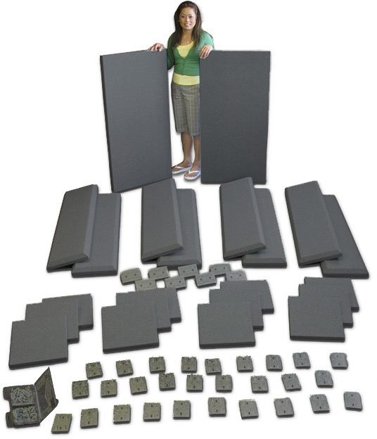 Primacoustic London 12 Room Kit, Gray, foam