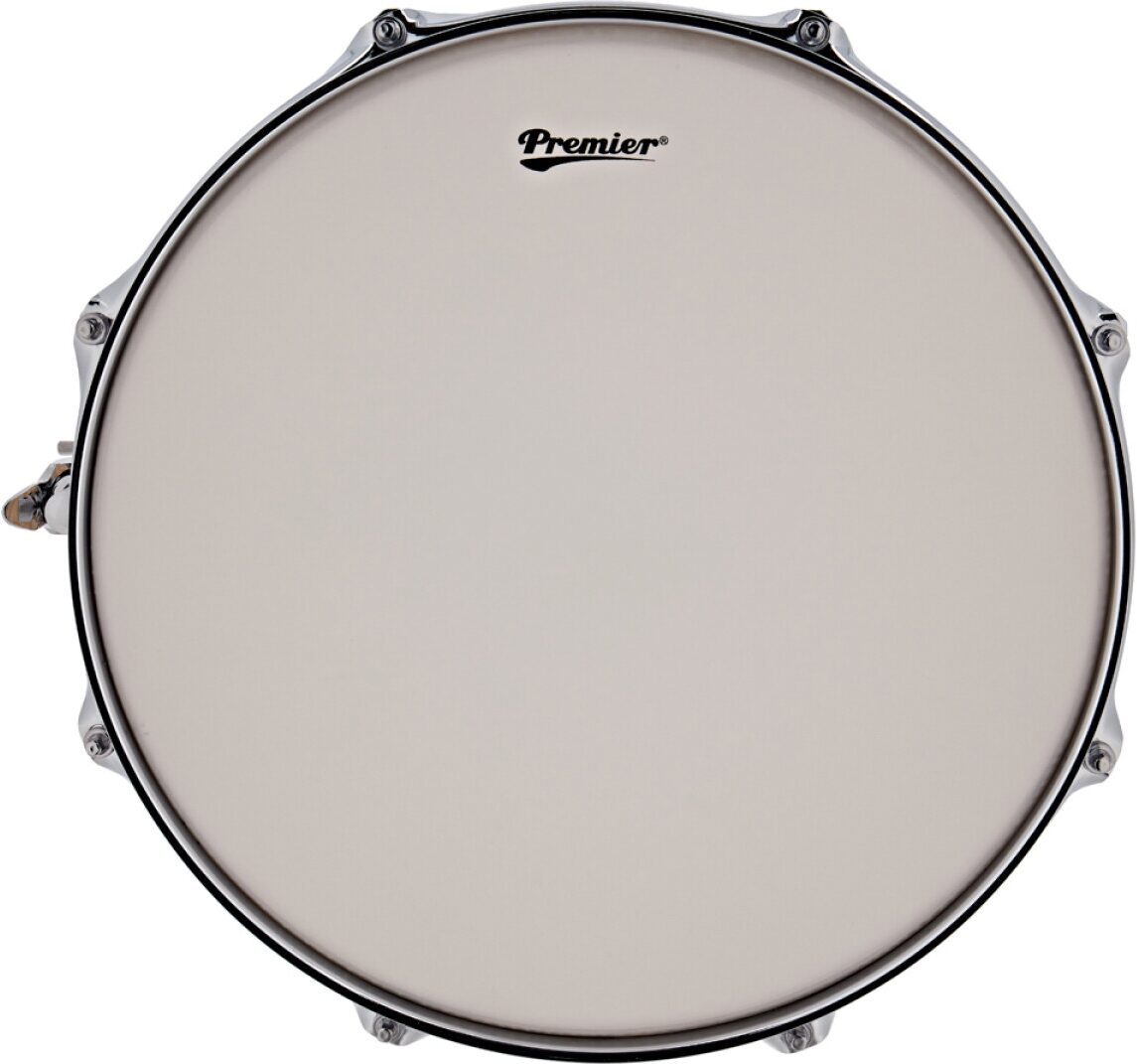 Premier Artist 6-Ply Birch Snare Drum, Natural Ash, 8x14 inch, Action Position Back