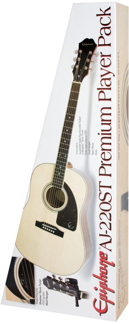 Epiphone AJ220ST Acoustic Guitar Player Pack, Package