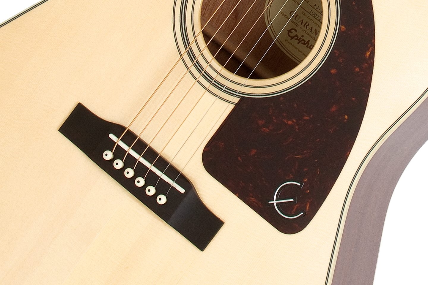 Epiphone AJ220ST Acoustic Guitar Player Pack, Bridge