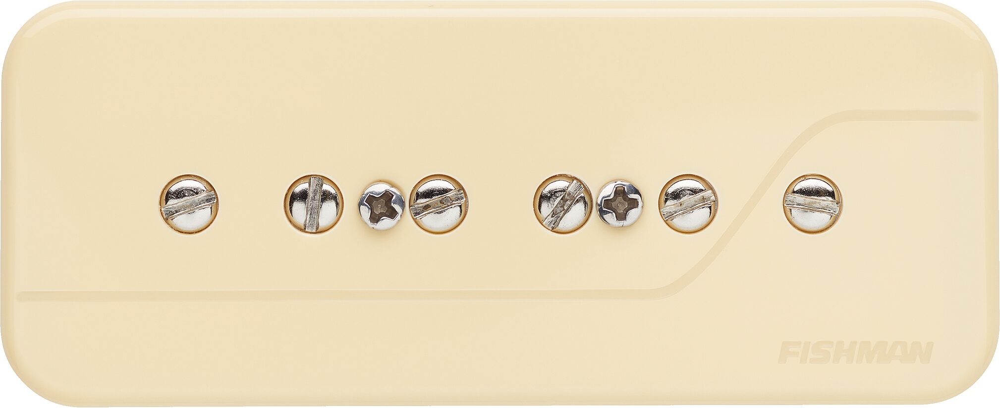 Fishman Fluence P90 Classic Electric Guitar Pickup Set, Cream, Action Position Back
