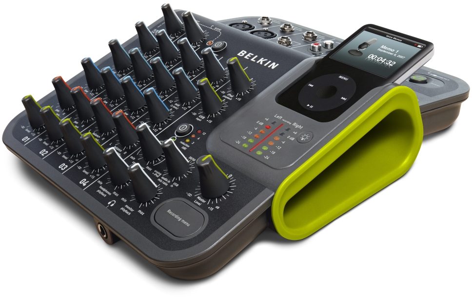 Belkin TuneStudio 4-Channel iPod Recording Mixer, Main