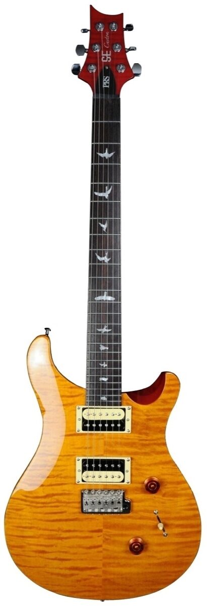 PRS Paul Reed Smith SE Custom 24 Electric Guitar (with Gig Bag), Vintage Yellow, Vintage Yellow