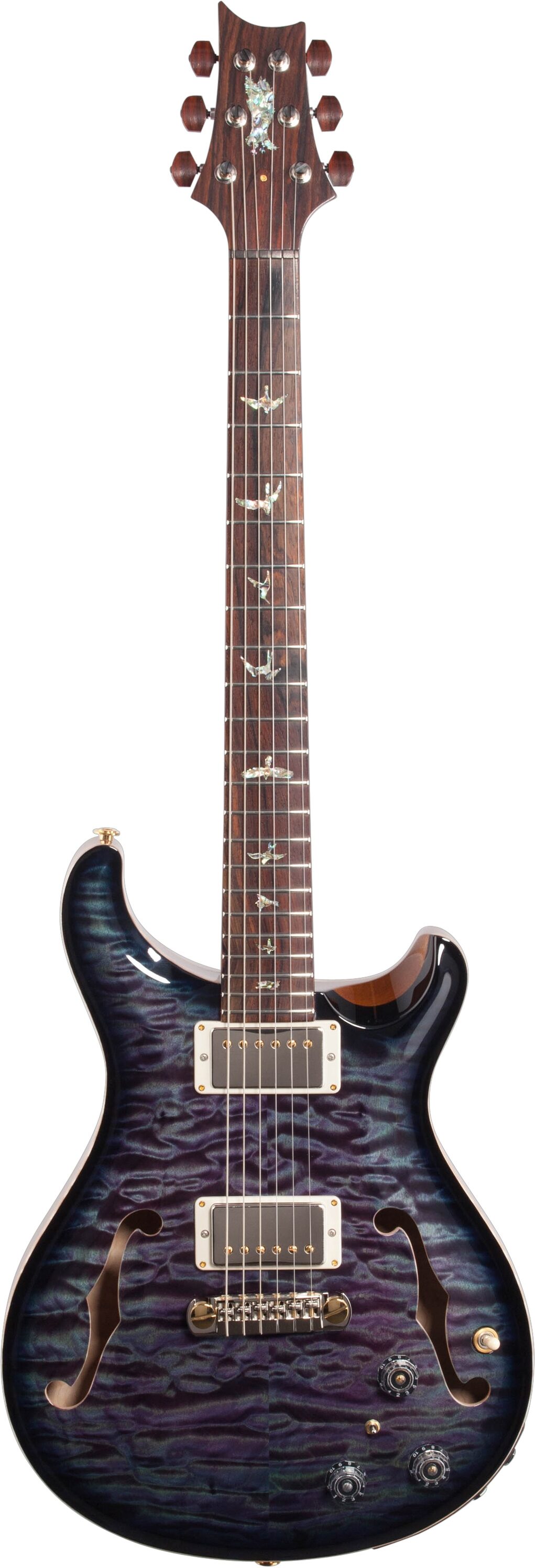 PRS Paul Reed Smith Private Stock Hollowbody II Piezo Electric Guitar (with Case), Action Position Back