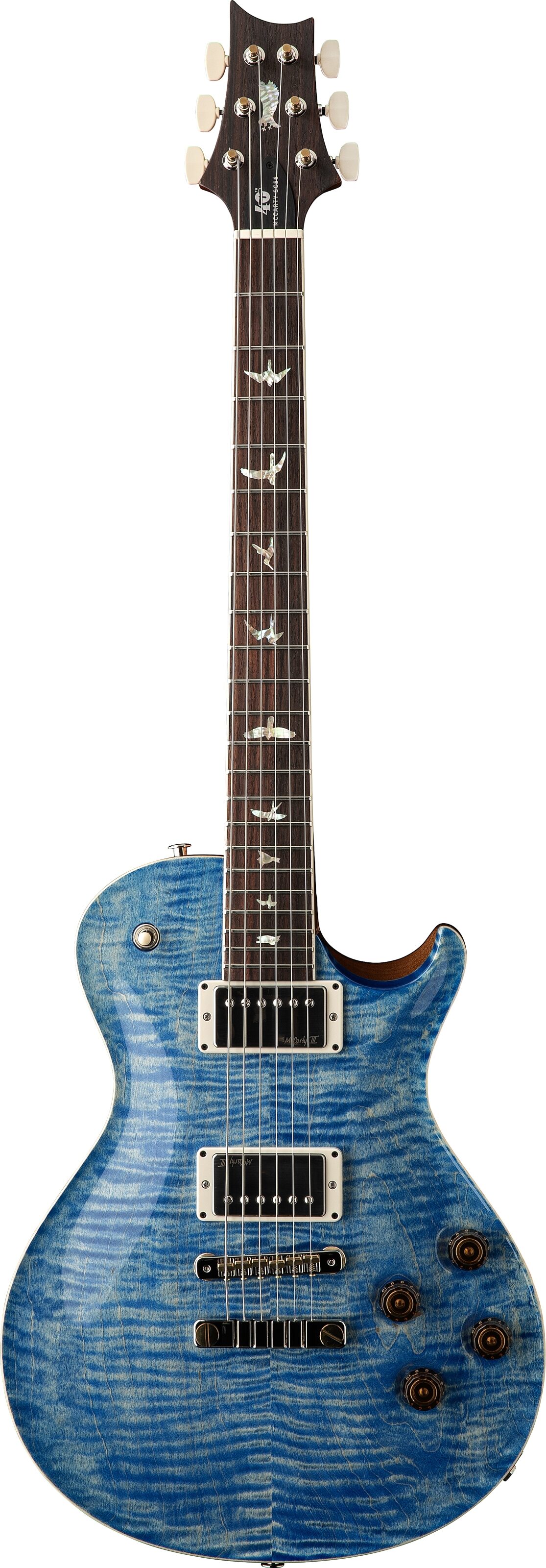 PRS Paul Reed Smith 40th Anniversary McCarty SC56 Limited Edition Electric Guitar, Faded Blue Jean, Action Position Back