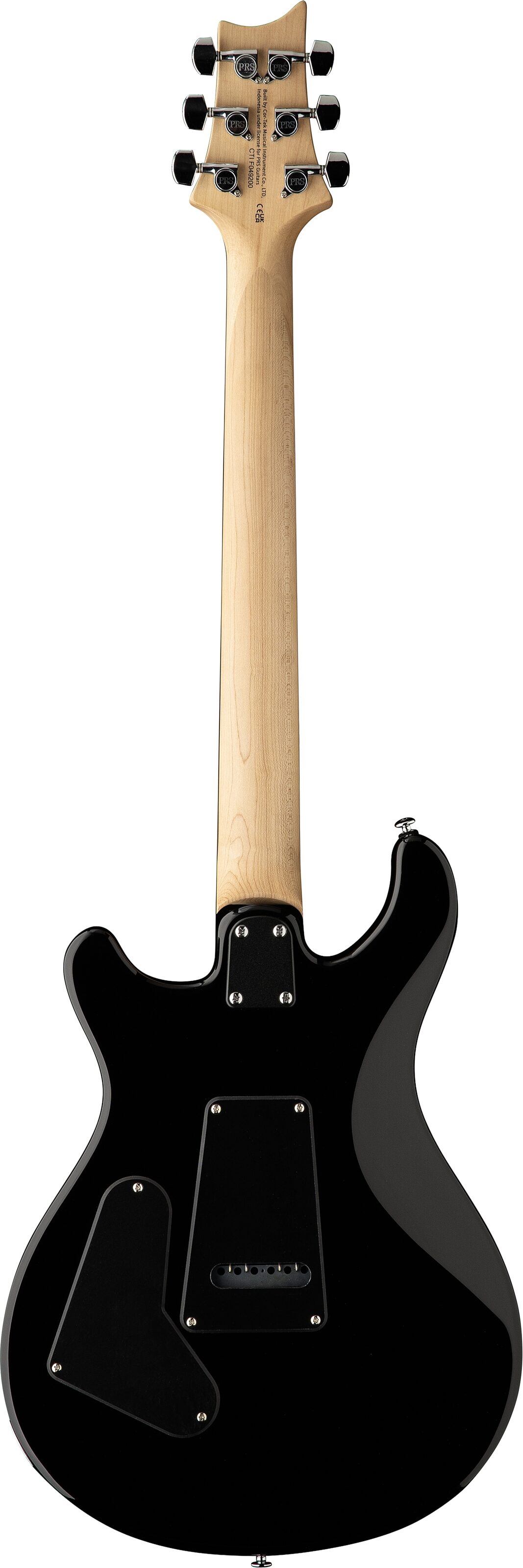 PRS Paul Reed Smith SE CE 24 Electric Guitar (with Gig Bag), Black Cherry, Action Position Back
