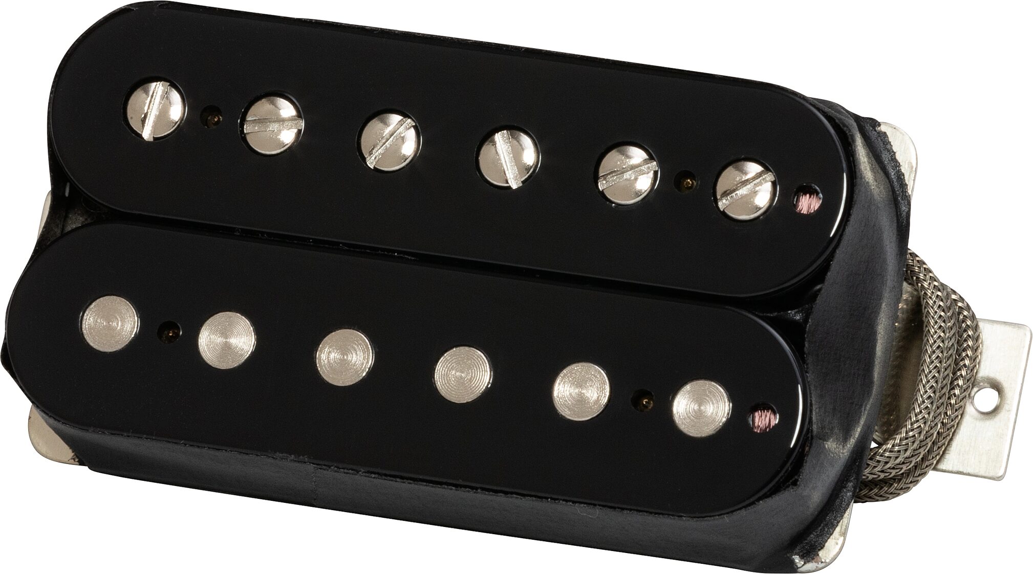 Gibson Custombucker Electric Guitar Pickup, Double Black, Action Position Front