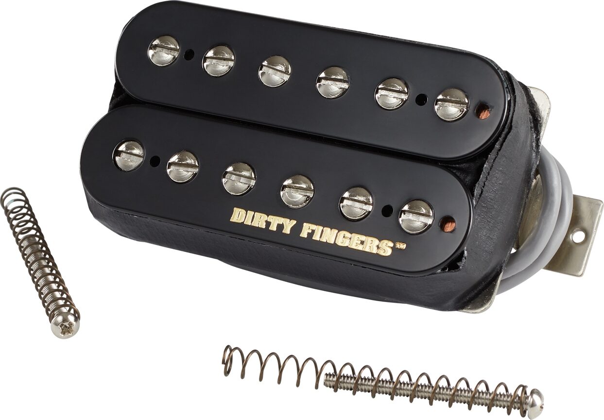 Gibson Dirty Fingers SM Electric Guitar Pickup, Double Black, Action Position Back