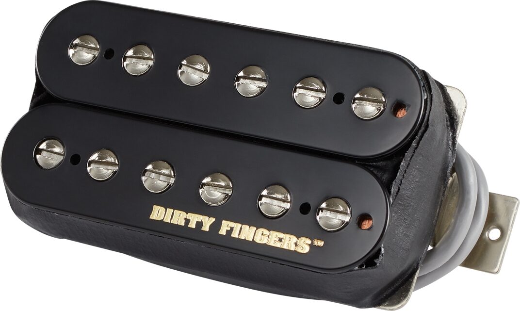 Gibson Dirty Fingers SM Electric Guitar Pickup, Double Black, Action Position Back