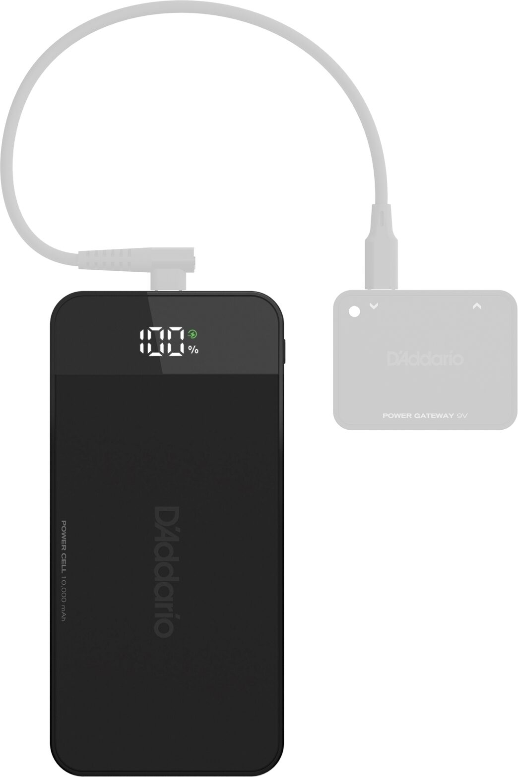 D'Addario XPND Portable Power Cell, Open Box (Like New), Action Position Back