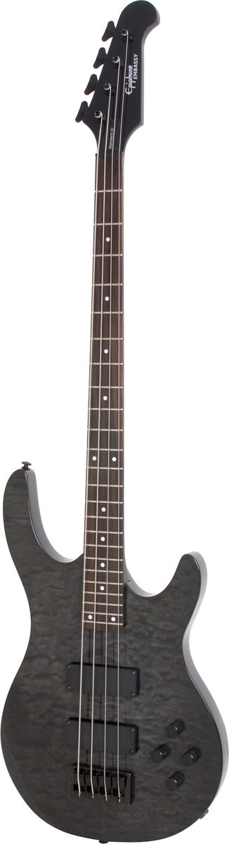 Epiphone Embassy Standard IV Plus Electric Bass, Metallic Ebony