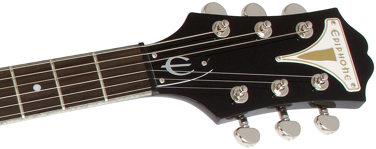 Epiphone Limited Edition Wildkat Electric Guitar, Black Royale Headstock