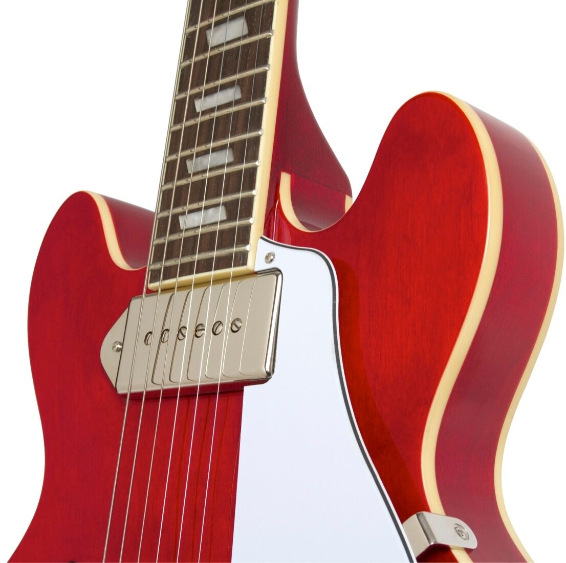 Epiphone Casino Coupe Electric Guitar, Cherry - Neck
