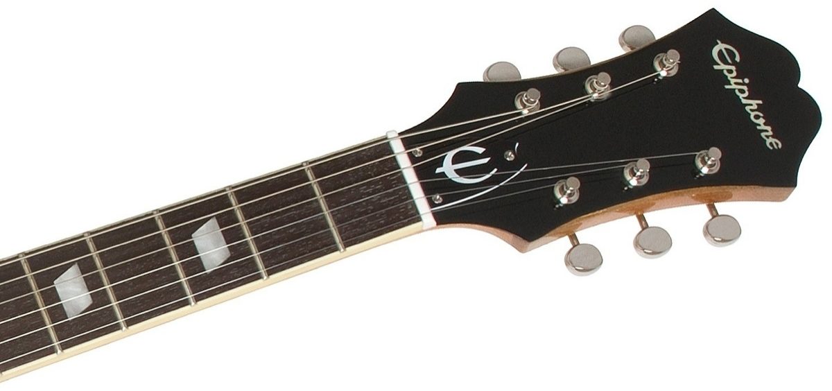 Epiphone Casino Coupe Electric Guitar, Natural - Headstock