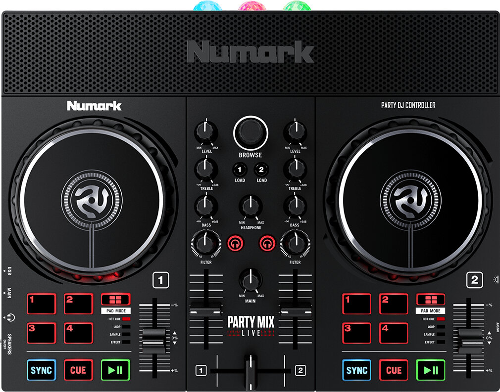 Numark Party Mix Live DJ Controller with Lights, New, Main