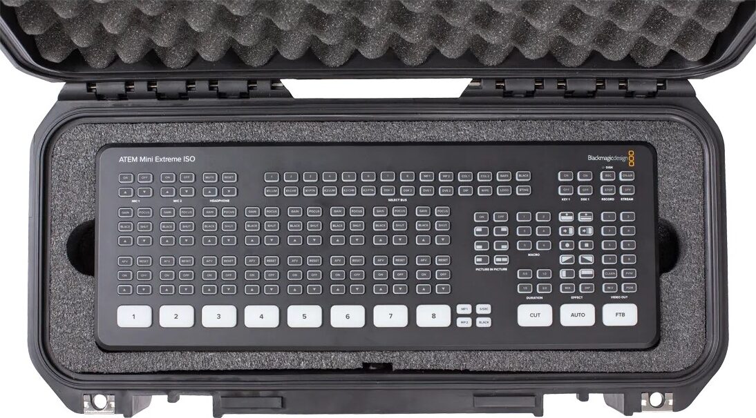 SKB iSeries 1706-6 Blackmagic Design ATEM Mini Extreme Case, 3i-17066ATM, Action Position Back