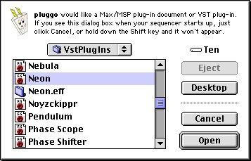 Cycling '74 Pluggo 3.1 VST MAS RTAS (Macintosh), Plug-In Houst - PluggoSynth