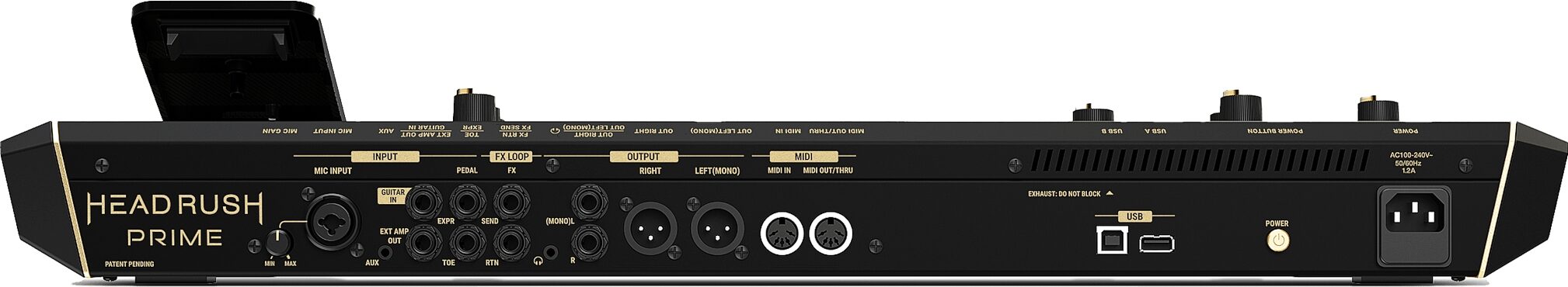 HeadRush Prime Amp Modeler and Vocal Processor Multi-Effects Pedal, New, Rear