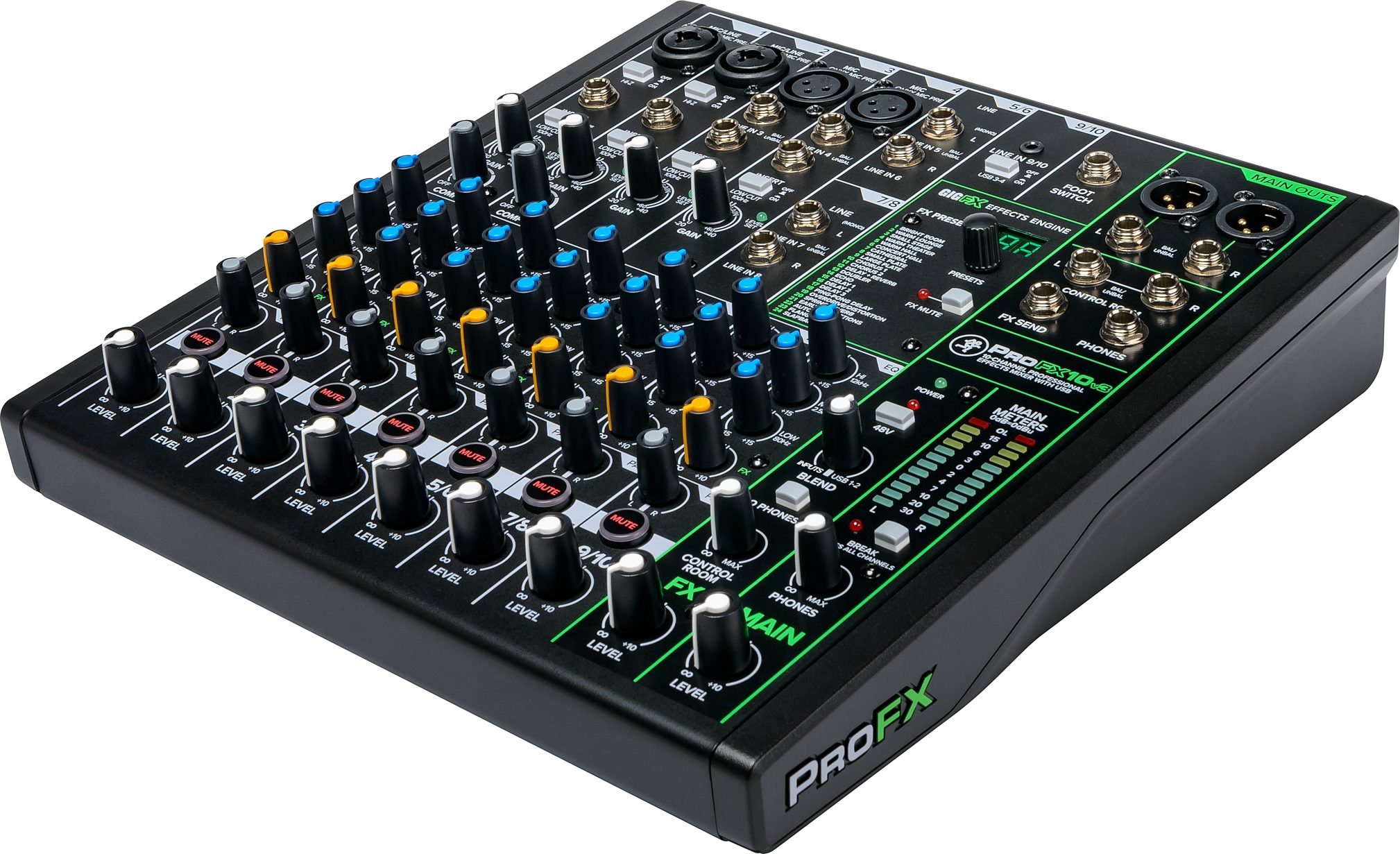 Mackie ProFX10v3 Professional USB Mixer, 10-Channel zZounds