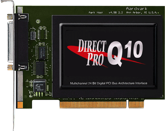 Aardvark Direct Pro Q10 PCI Audio Interface with Cubase LE (Macintosh and Windows), Host PCI Card