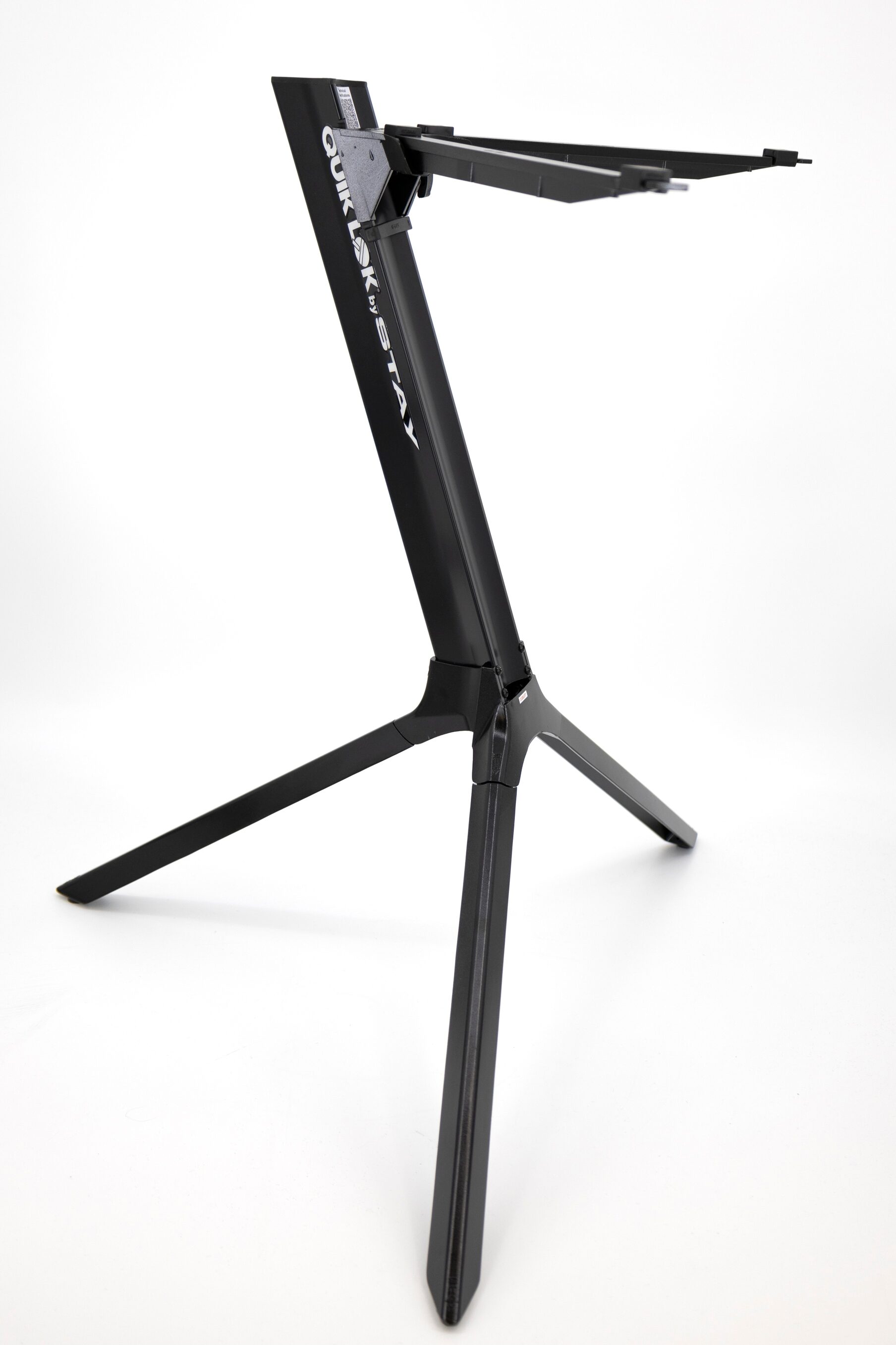 Quik Lok Stay Single-Tier Compact Keyboard Stand, New, Action Position Back
