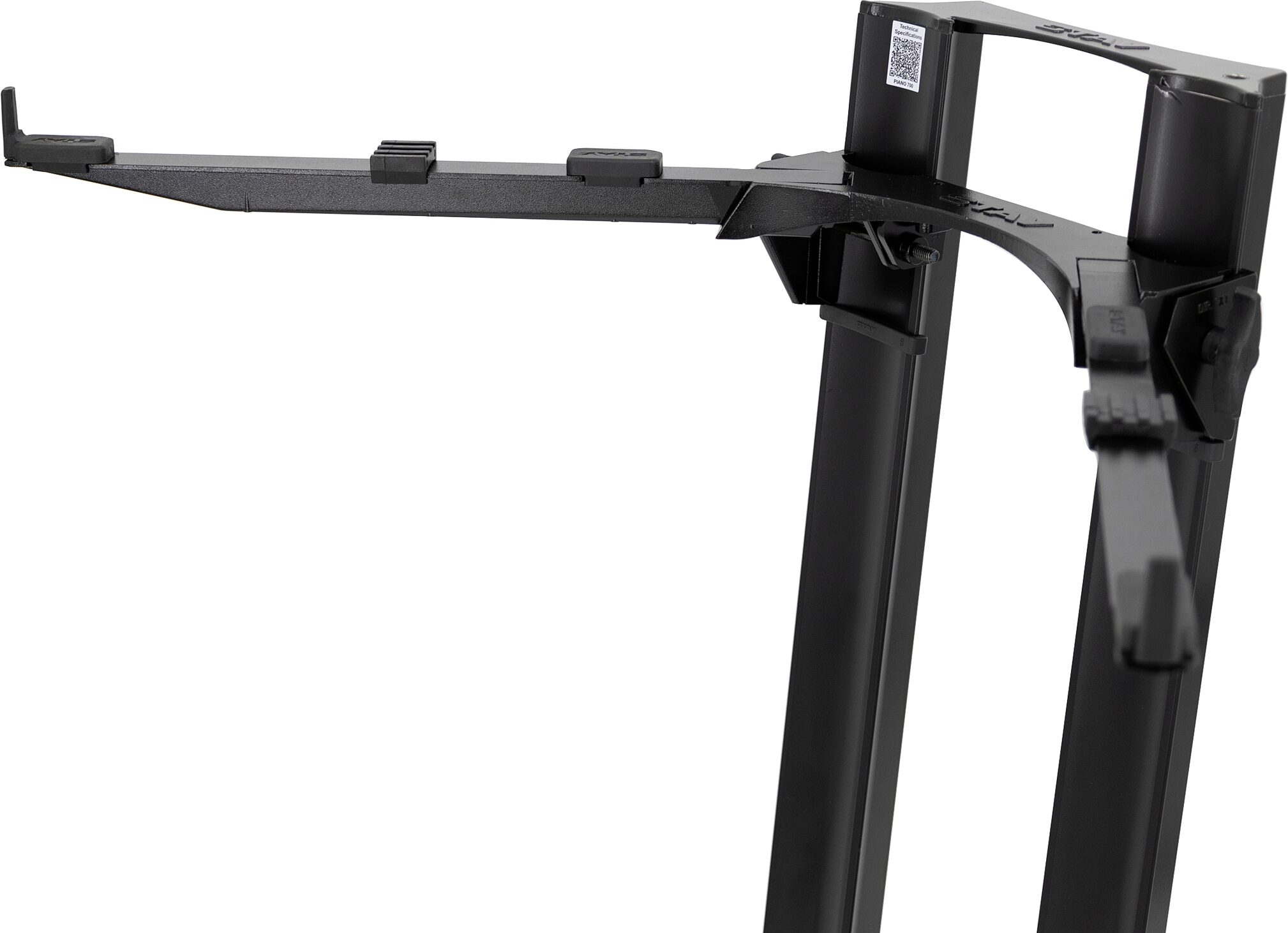 Quik Lok by Stay Piano 700 Keyboard Stand, Black, Action Position Back