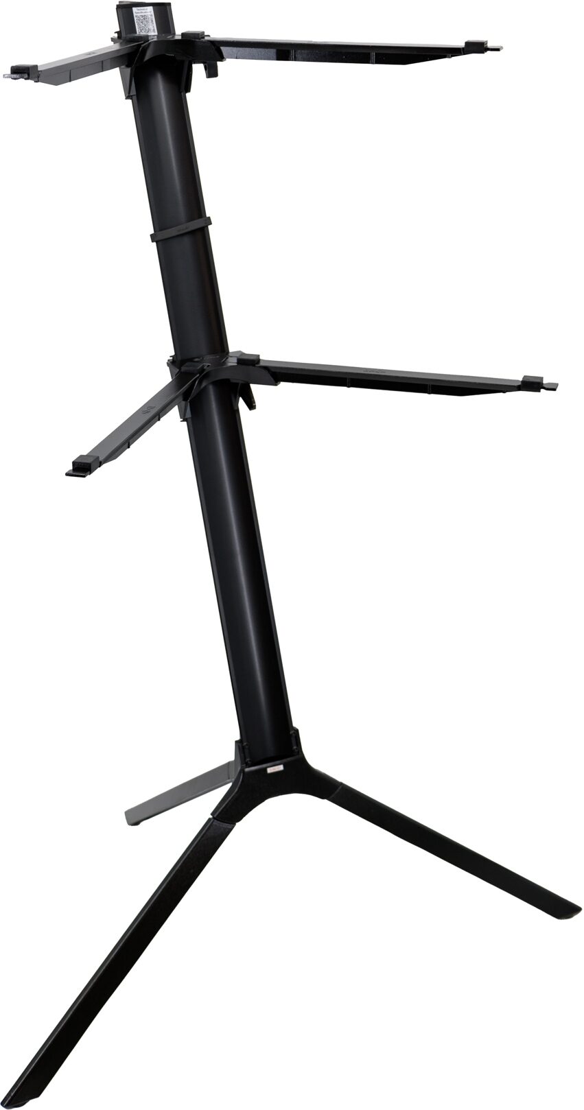 Quik Lok by Stay Music Slim Keyboard Stand (2-Tier), Black, Action Position Back
