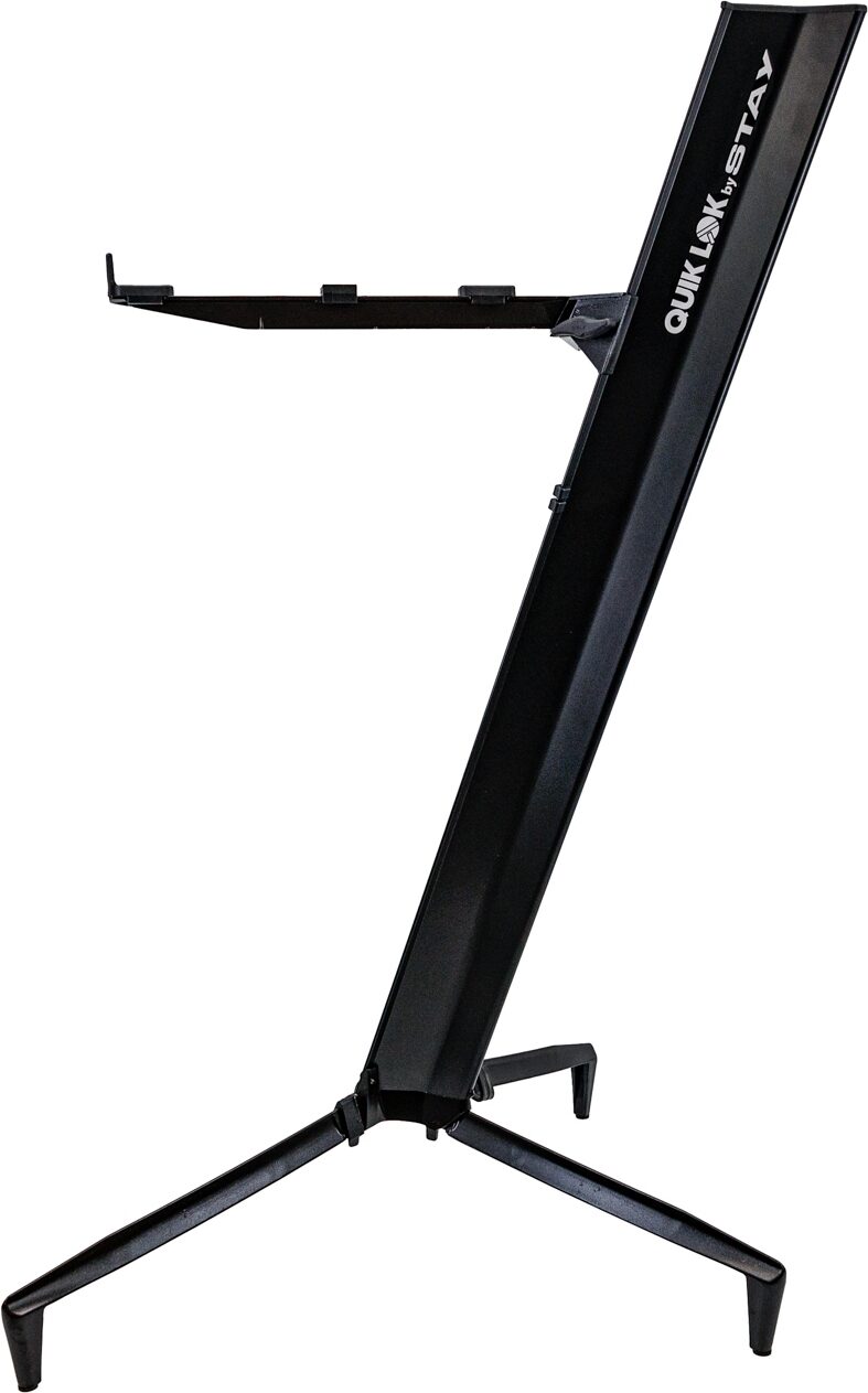 Quik Lok by Stay Music Tower Keyboard Stand (1-Tier), Black, Action Position Back