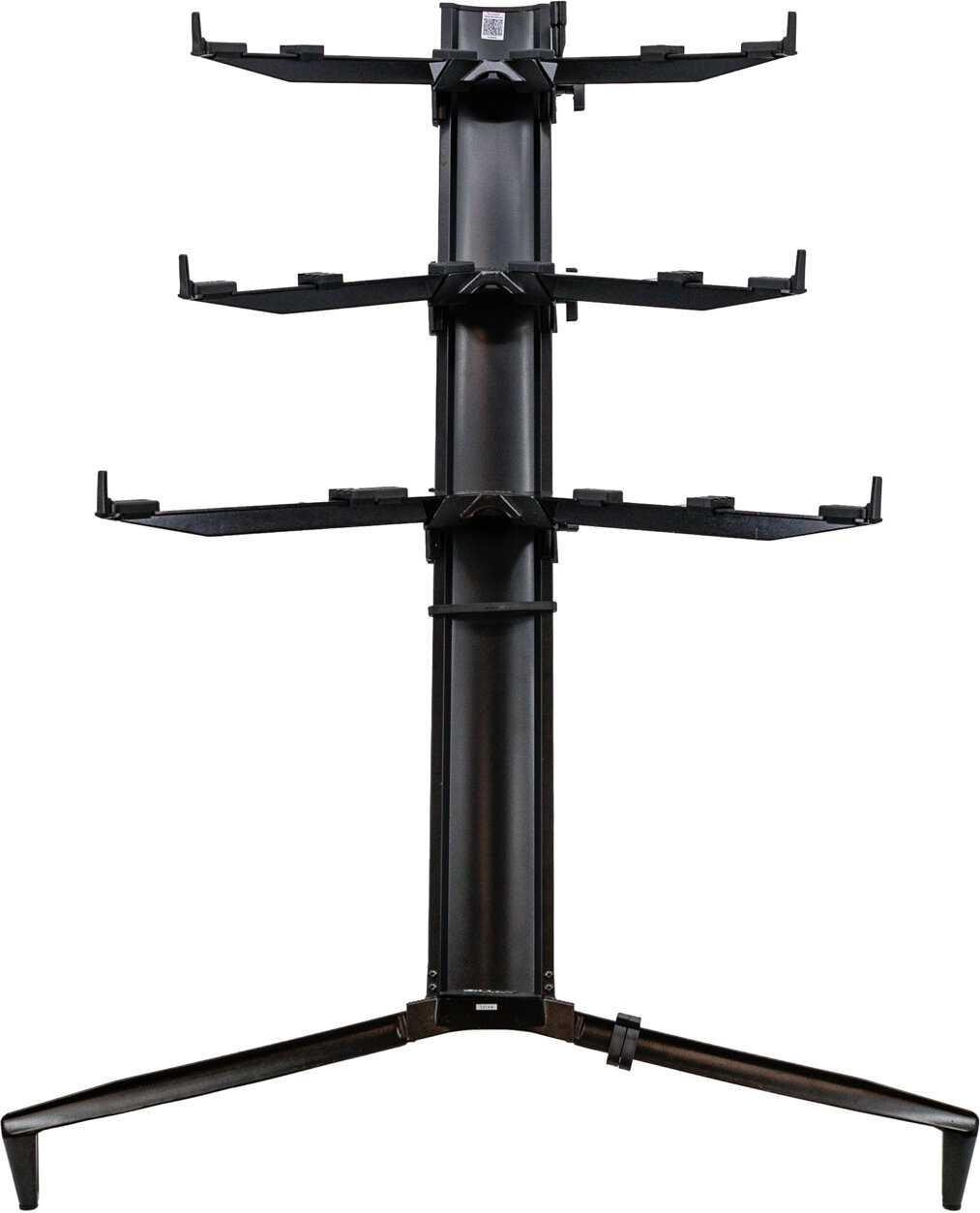 Quik Lok by Stay Music Tower 3-Tier Keyboard Stand, Black, Action Position Back