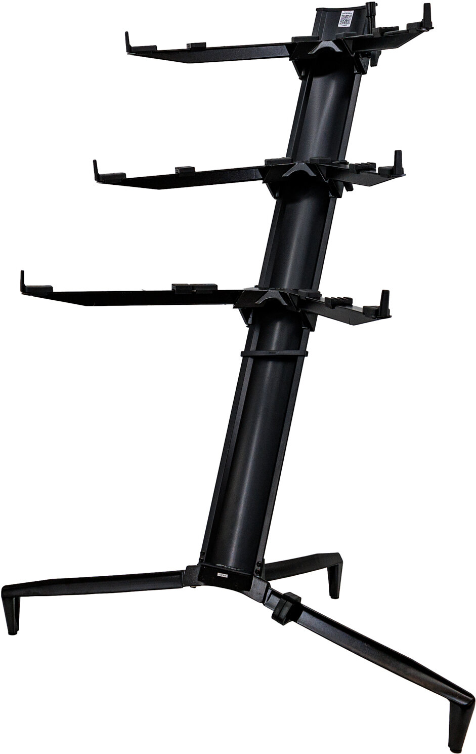 Quik Lok by Stay Music Tower 3-Tier Keyboard Stand, Black, Action Position Back