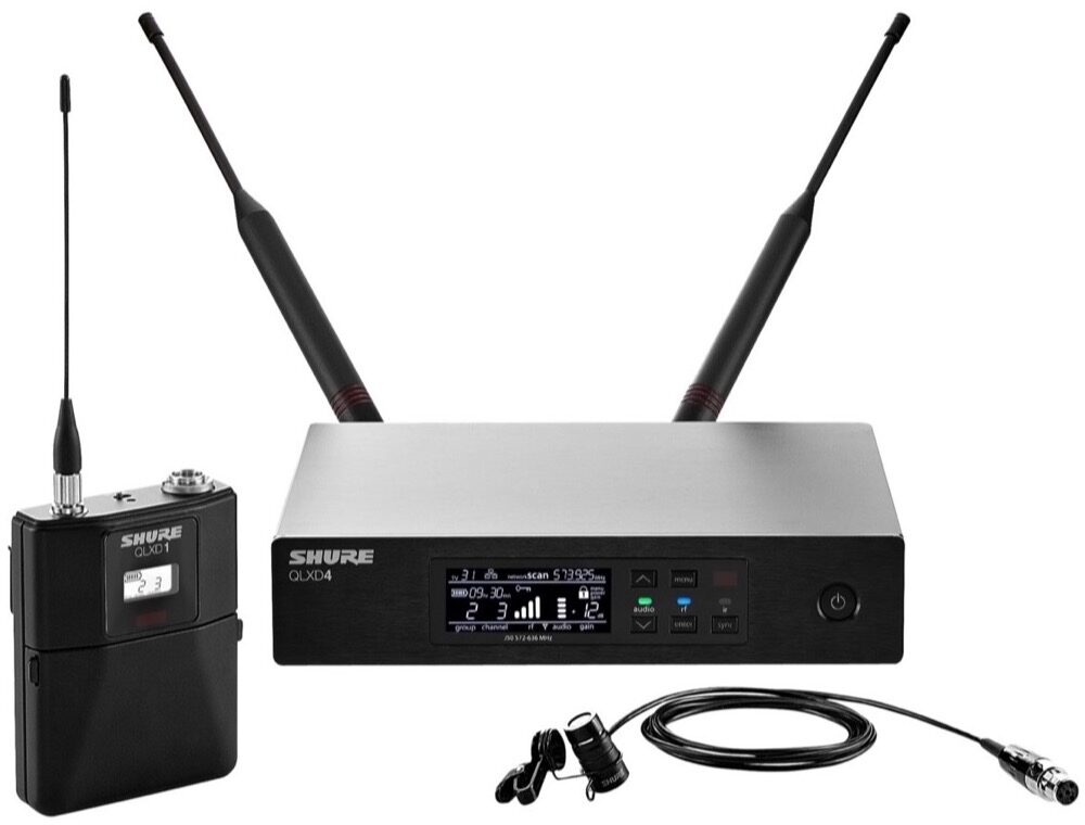 Shure QLXD14/84 Wireless System with WL184 Lavalier Microphone, Main