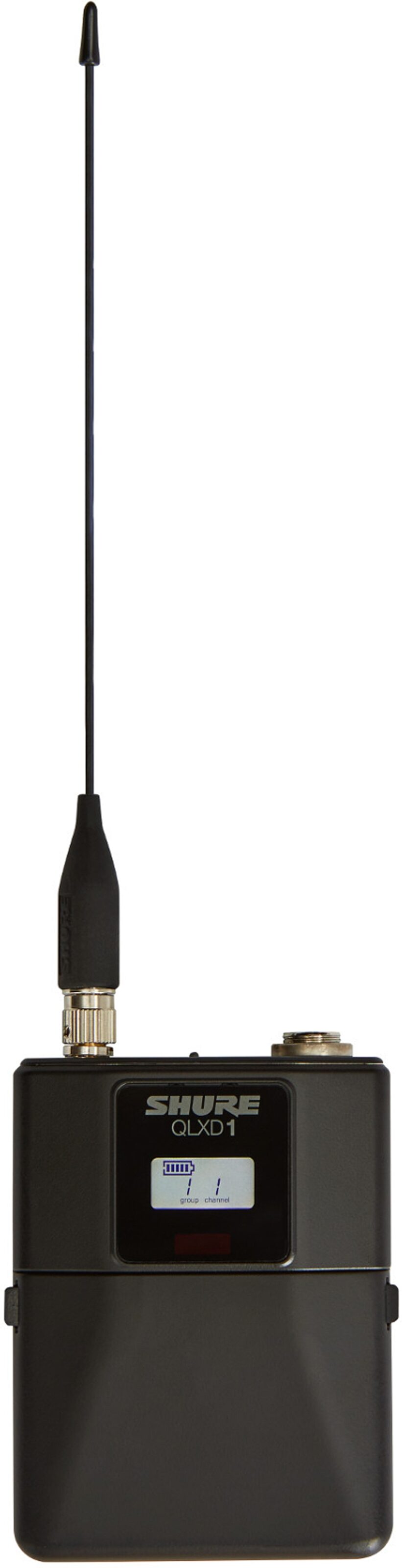 Shure QLXD14/93 Wireless System with WL93 Lavalier Microphone, Action Position Back