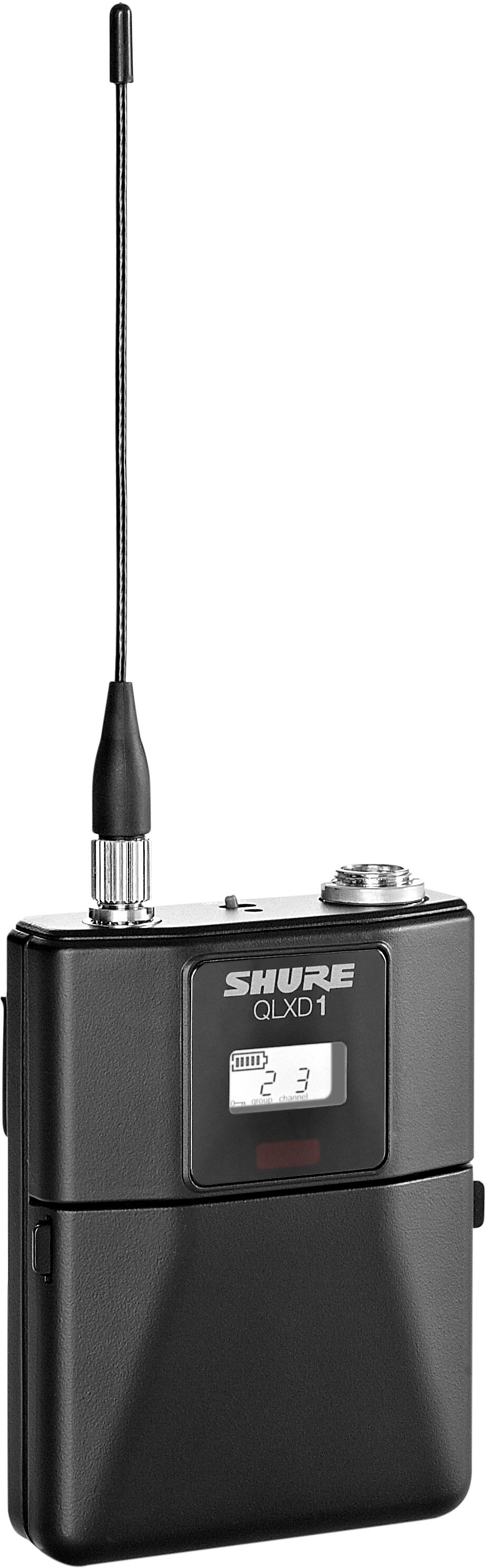 Shure QLXD14/84 Wireless System with WL184 Lavalier Microphone, Detail Front